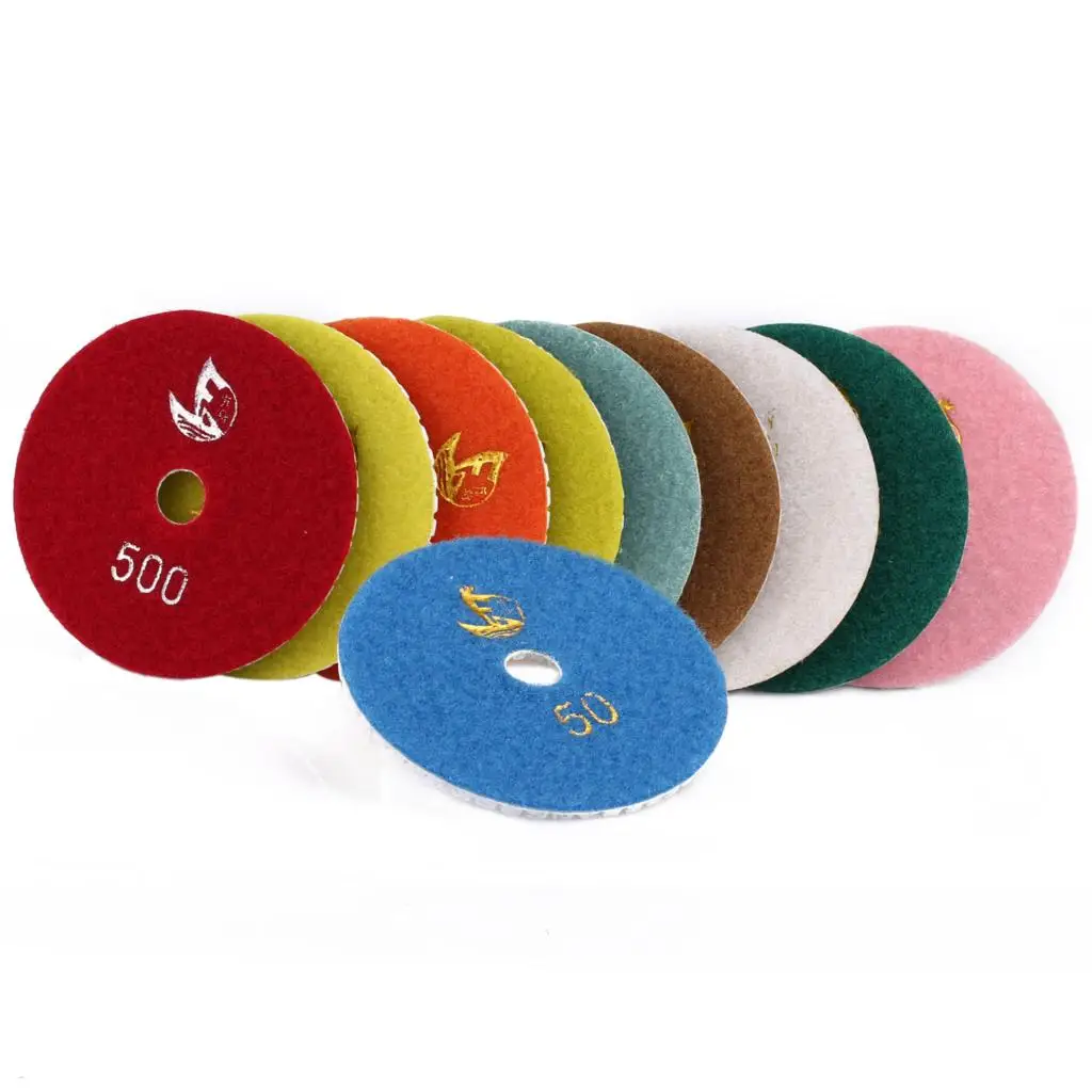 1pc Dia 100mm/4" Abrasive Tools Wet/Dry Granite Concrete Marble Diamond Polishing Pads Disc Sander Pad acessorios para dremel