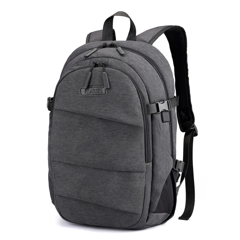 

Waterproof Men's Shoulder Pack Computer Folding Backpack USB Charged Outdoor Travel Bag Oxford Bookbag