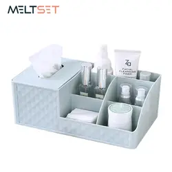 Косметический ящик для хранения Настольный Органайзер держатель для туалетной бумаги туалетные принадлежности ТВ пульт дистанционного