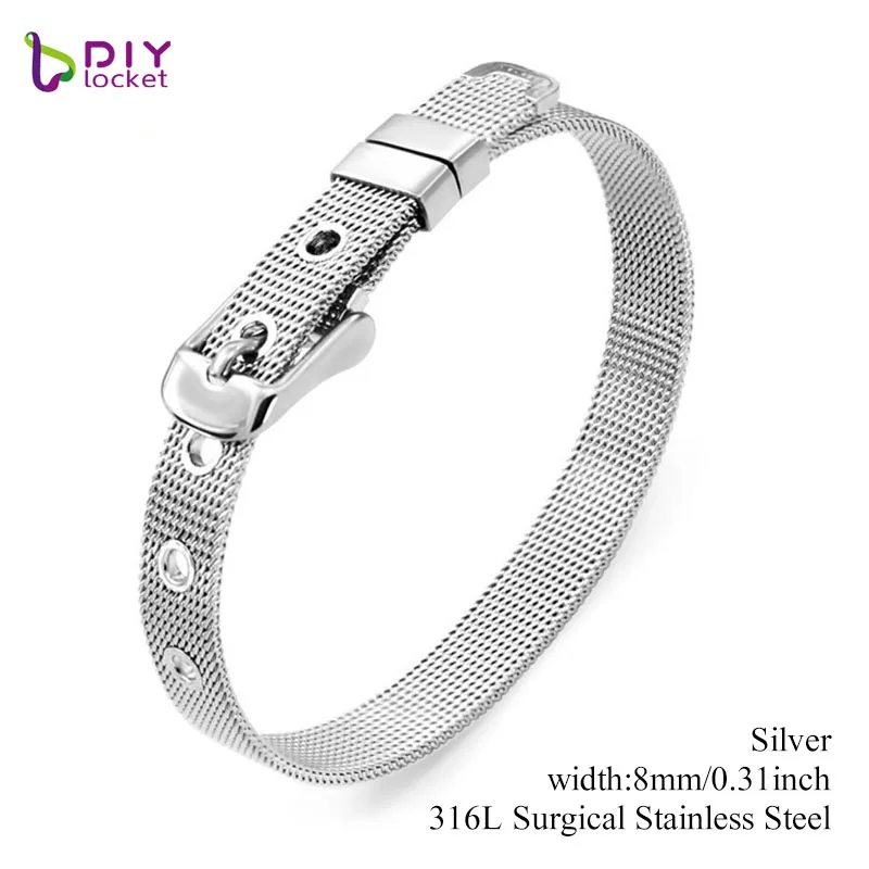 8mm/ 10mm Stainless Steel bracelet bangles Wristband Fashion Accessory Fit for Slide Letters Charms LSBR01-02 stainless steel bracelet,fashion bracelet,fashion jewelry