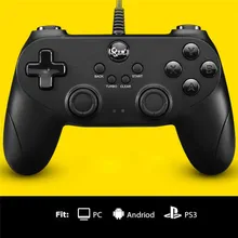 USB проводной геймпад для PlayStation3 ПК игровой контроллер Android с игровые устройства с джойстиком для ТВ коробка окна паровой PS3 PUBG игры