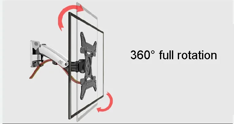 Светодио дный ЖК-дисплей ТВ настенное крепление 3"-40" NB F200 весна газа полный движения выдвижной вращения монитор держатель нагрузки Ёмкость 11~ 22lbs(5~ 10kgs