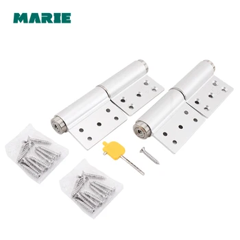 

2 PCS SAS005 aluminum spring hinge automatic cabinet door wardrobe hardware and furniture fittings hinge