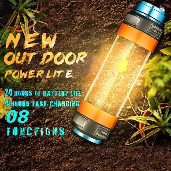 

IP68 Waterproof Diving Flashlight Portable Lantern Built-in 7800mAh LED Camping Flashlight USB Rechargeable Magnetic Hand Torch