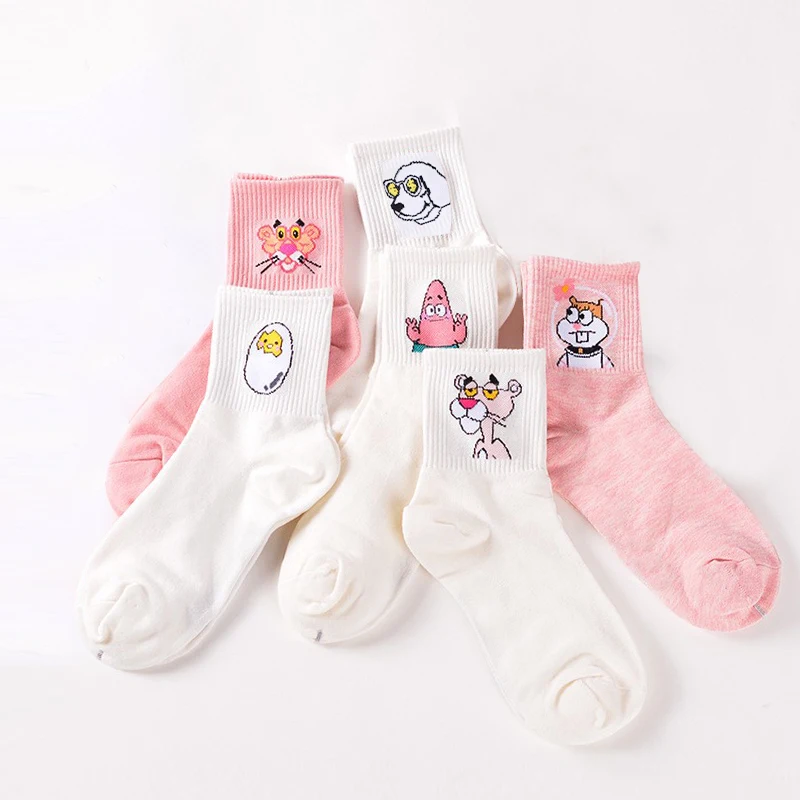 

NEW Elegant Lovely Cartoon Sweet Cotton Women Socks Cute Animals Character Ladies Socks Fashion Casual Short Socks