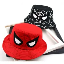 Doitbest/летние шляпы-ведерки для мальчиков и девочек, солнцезащитная Кепка, складная Весенняя детская Рыбацкая шляпа с рисунком Человека-паука