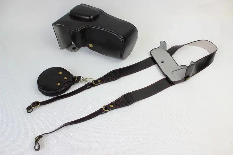 travel case for camera New Luxury PU Leather Camera Case for Nikon P900 P900S Digital camera Bag Cover with Strap +Mini Battery case camera bags for women