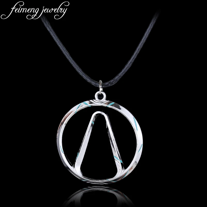 

feimeng jewelry Shooting Game Borderlands Necklace Silvery Vault Symbol Pendant Necklace For Men Fashion Cool Accessories