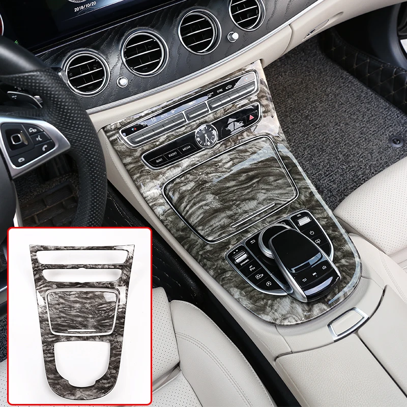 

Marble Color ABS Console Gear Panel Frame Cover Trim Stickers For Mercedes Benz W213 E Class 2016 2017 2018 Car Accessories