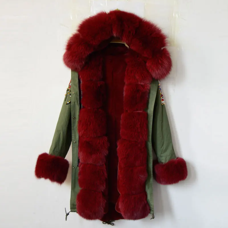 wine fur collar