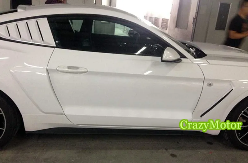 

For Ford mustang 2015 2016 2017 Unpainted! Front and Rear Side Fender Wing Air Guide Vents Cover Trim accessories