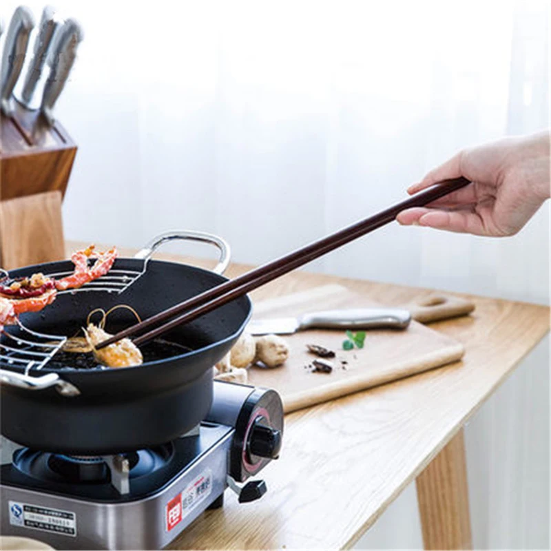 Buy Creative Solid Wood Long Chopstick Deep fried