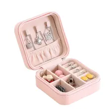 Маленькая сумка для ювелирных изделий портативное Ожерелье Браслет Дисплей PU чехол тонкий корпус выставочная витрина для украшений для женщин девочек