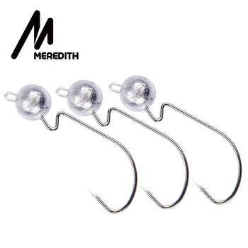Мередит 10 шт./лот, открытый свинцовый джиг, 3,5 г, 5 г, 7 г, 10 г, 14 г, свинцовый крючок, джиг, наживки рыболовные крючки, джигинг, рыболовные аксессу...