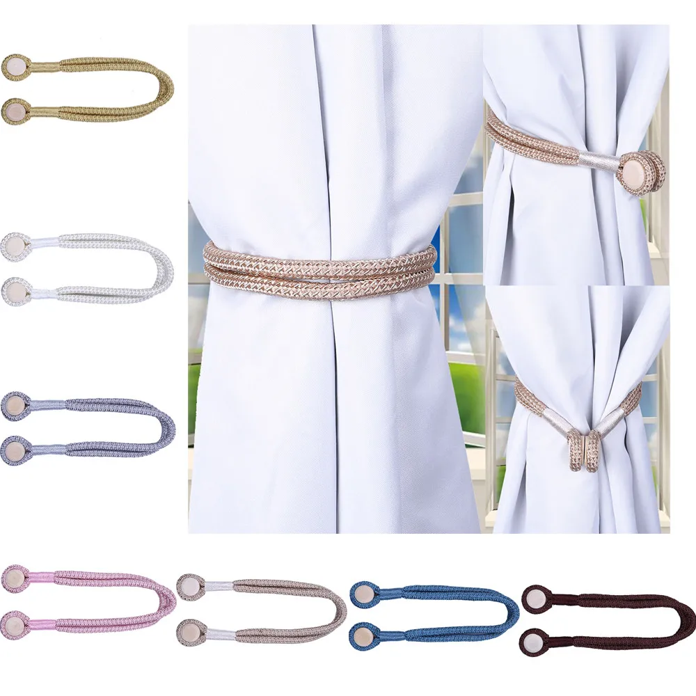 

1PC Magnetic Curtain Home Decoration Curtain Seat With Strong Magnetic Buckle 2019 New Arrival Hot Sale Rope 46cm/18.11inch B1