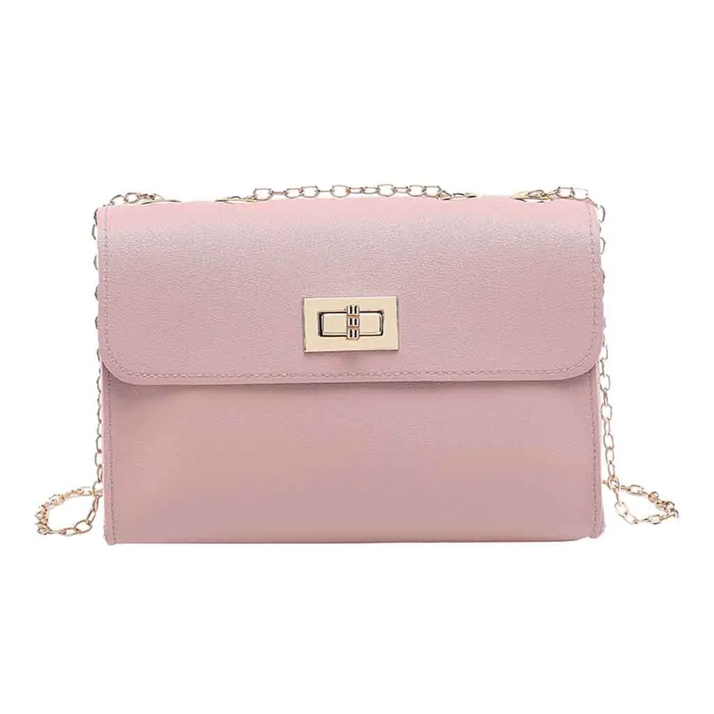 Женская дизайнерская модная простая Сумочка, маленькая квадратная сумка, Высококачественная сумка из искусственной кожи с цепочкой для мобильного телефона, сумка на плечо# L10