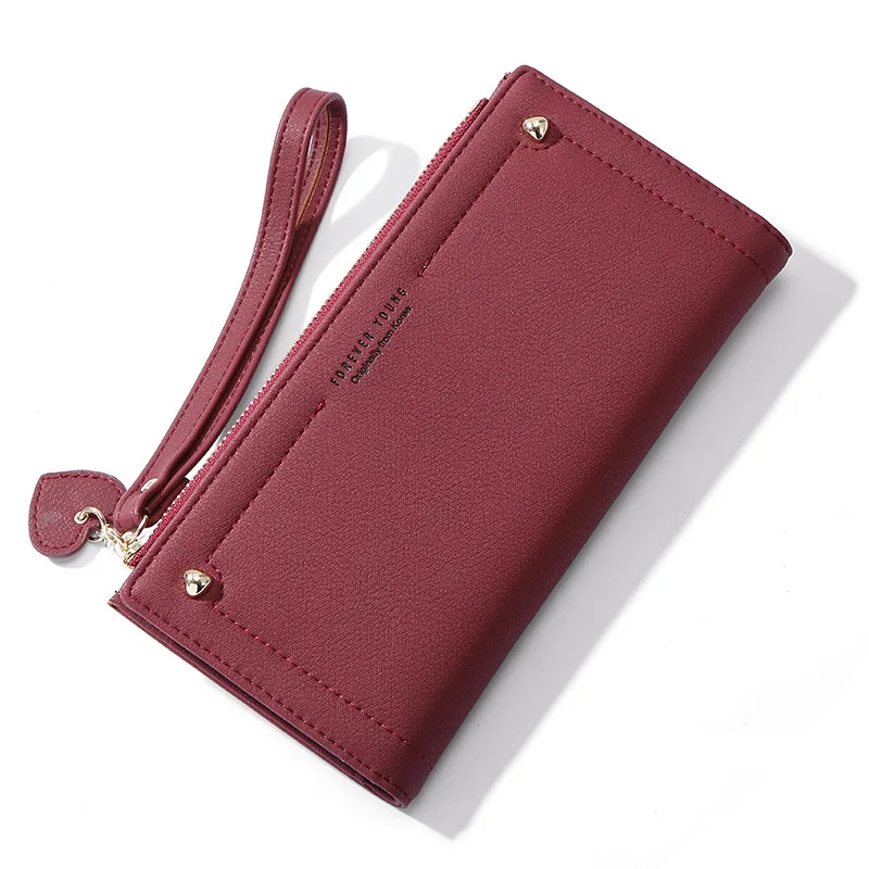 Simple Women Wallets Female Purses Leisure Purse Long Section Top Quality Clutch Wallet Soft PU Leather Money Bag Carteras