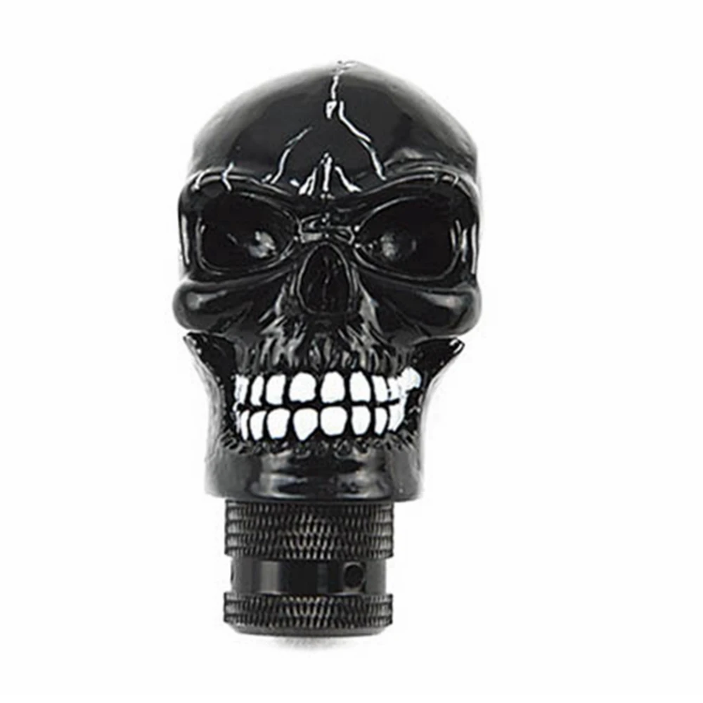 

Universal Manual Car Gear stick Shift Shifter Lever Knob Wicked Carved Skull New Decoration black