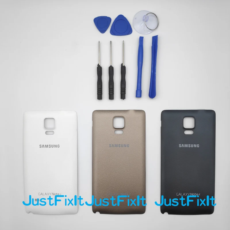 Оригинальный чехол с аккумулятором для Samsung Galaxy Note 4 N910h N910f задняя крышка батареи