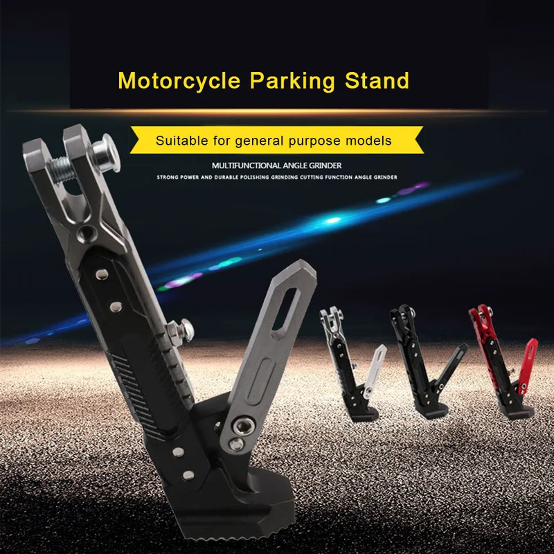 

CNC Aluminum Alloy Parking Stand for Motorcycle Scooter Modified Tripod Horizon Bracket Non-slip Adjustable Motorcycle Accessory