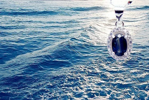 sapphire jewelry pendant