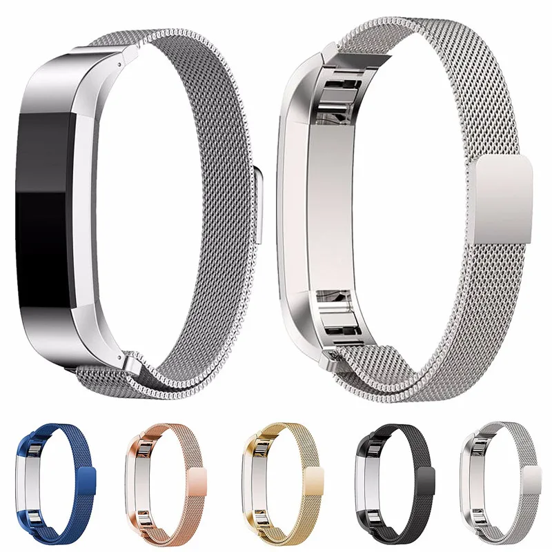 Luxury Magnetic Loop Stailess Steel Wrist Strap Wristband Bracelet For Fitbit Alta Smart Watch High Quality | Электроника