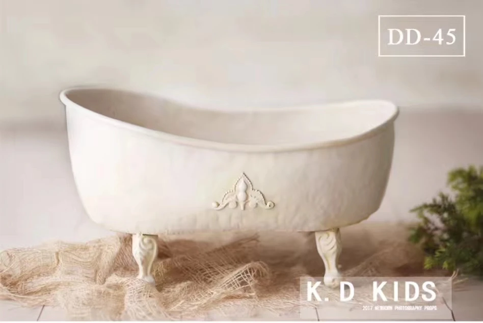 Newborn Photography Props Iron Shower Bathtub photo shooting bathtub prop creative lovely newborn baby and girl
