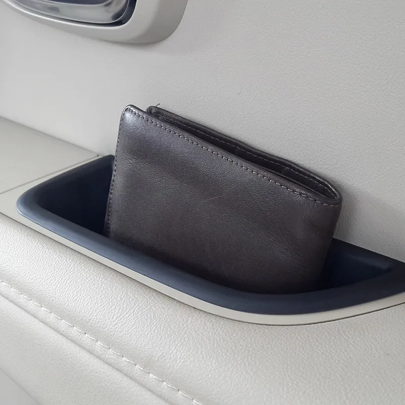 

Beige Black Car Front Door Storage Box Glove Armrest Box Container Holder Tray For VOLVO S80 XC70 V70 Accessory with Mat Styling