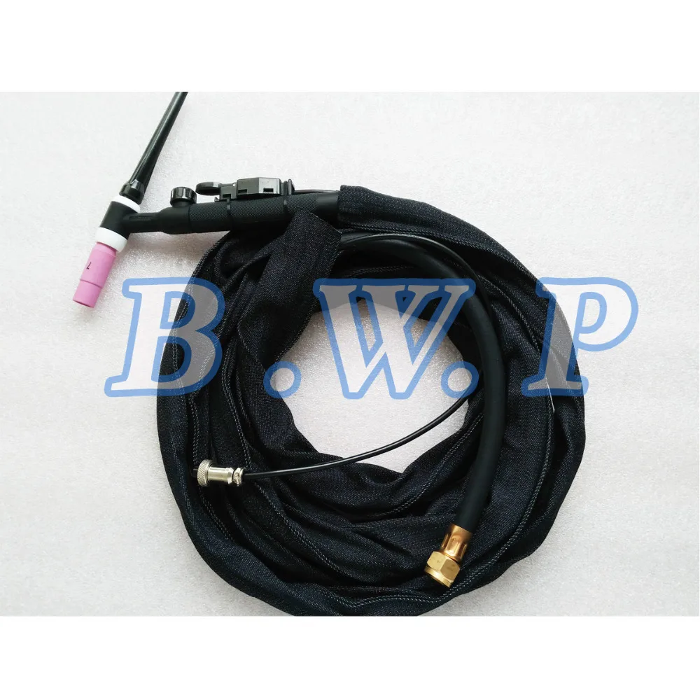 WP 17FV 150Amps Flexible Gas Valve Control TIG Torch 4M Power Cable