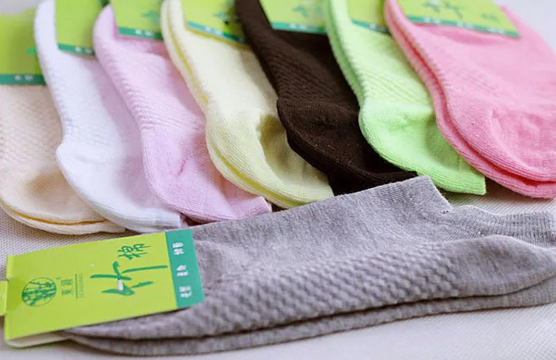 10 Pcs=5 Pairs Women Warm Comfortable Cotton Bamboo Fiber Girl Women's Socks Ankle Low Female Invisible Color Girl Hosiery Meias 16 HTB1BpkgmkUmBKNjSZFOq6yb2XXaS