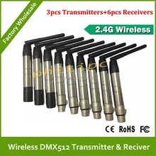 Новейшая модель; Беспроводной DMX512 трансляции DFI DMX512 Беспроводной приемник и передатчик беспроводной, DMX 512 комплект для DJ части света