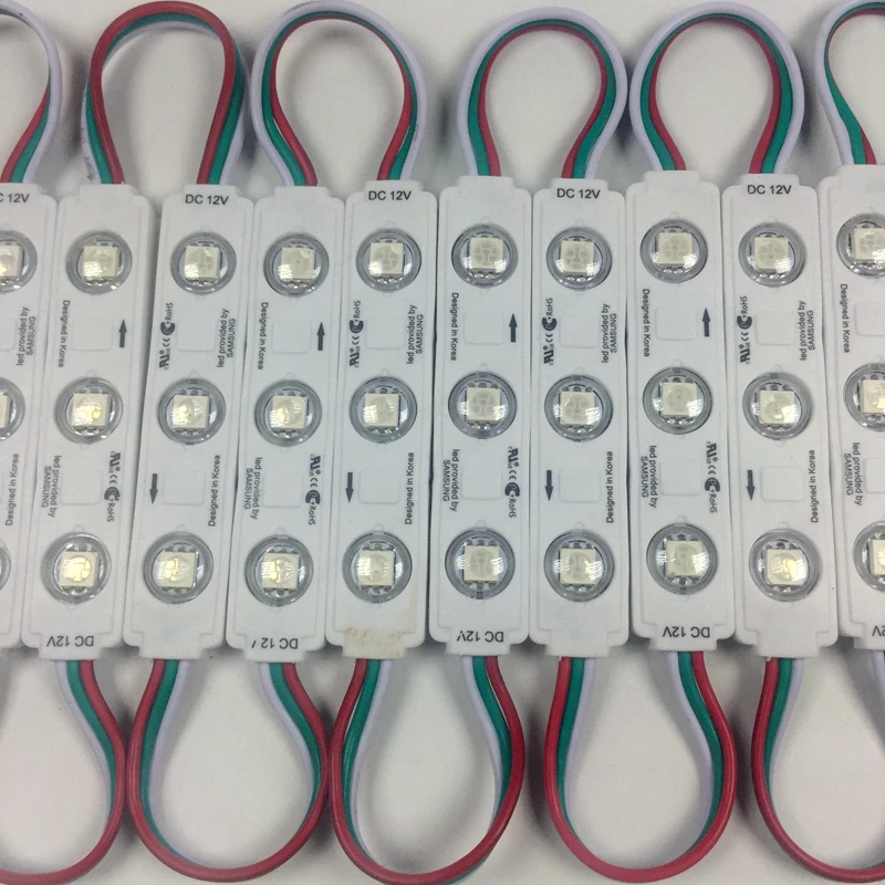 20 шт./лот 2017 Новый 3 светодиода 5050 SMD RGB светодиодный пиксельный модуль