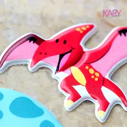Симпатичные Красочные динозавр мультфильм Животные пузырь наклейки Высокое качество Скрапбукинг Emoji награда детские игрушки для детей