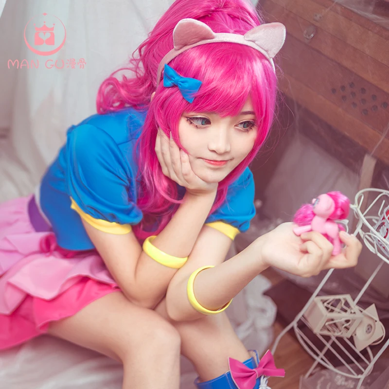 Женские костюмы для косплея My Girls Little Pony Pinkie Pie женские розовые на Хэллоуин