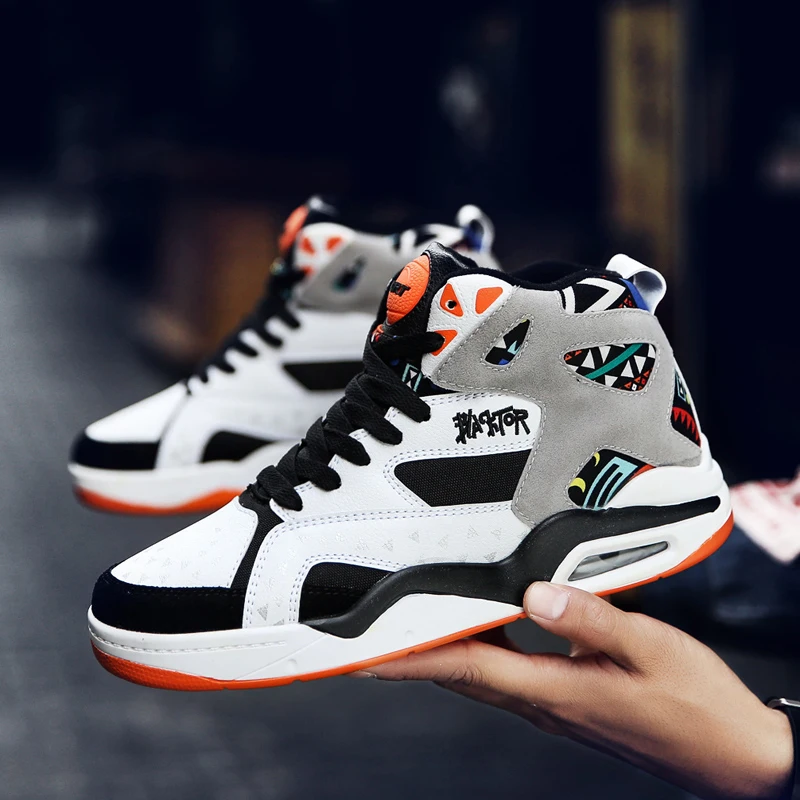 

2019 New Basketball Shoes Men'S Air Cushion Sports Shoes Men'S Youth Running Shoes Daily Casual Thick Bottom Brand Sports Shoes