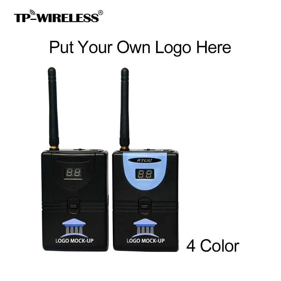 TP-WIRELESS تخصيص رسوم ل أربعة ألوان الحرير فرزهم الطباعة من WTG02 اللاسلكية نظام مرشد سياحي