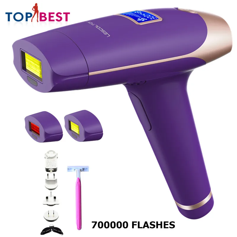 

700000 times 3in1 lescolton Depilador a Laser IPL Epilator Hair Removal LCD Display Machine Laser Permanent Bikini Trimmer