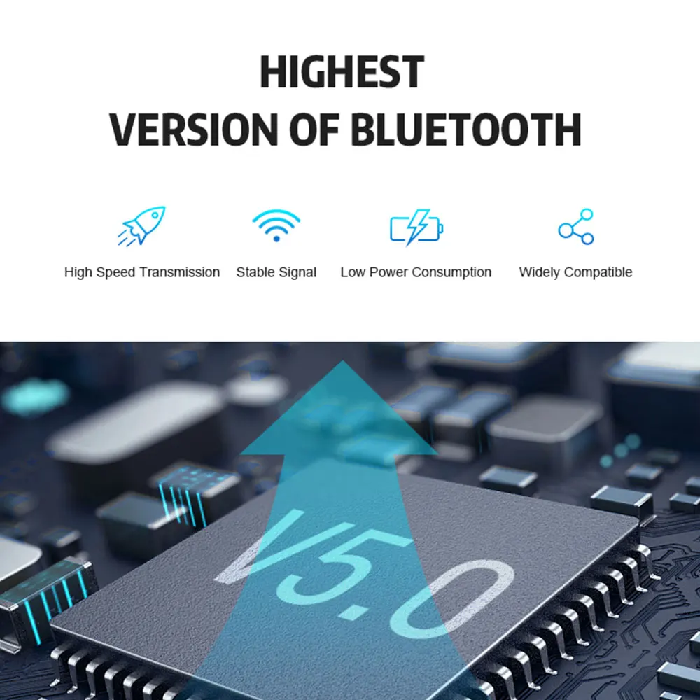 V5.0 Bluetooth наушники TWS беспроводные наушники спортивные 3D звук бас Автоматическое Сопряжение Bluetooth наушники