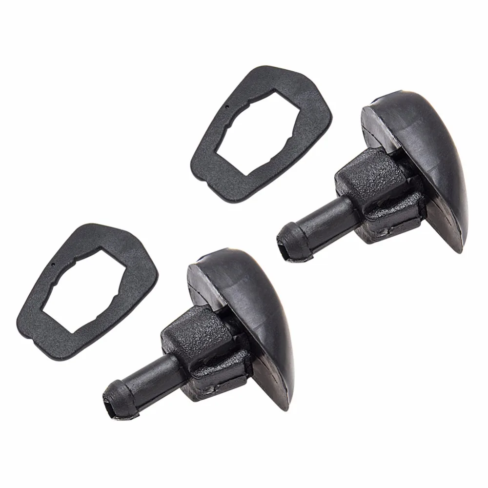 CarBole 2Pcs/set Plastic Universal Auto Car Windshield Wiper Water Spray Nozzle Black Wipers Accessories|windshield washer spray nozzle|windshield