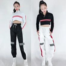 Хип-хоп танцевальный костюм для женщин Джаз Команда уличные танцы одежда для девушек ночной клуб Dj Ds Gogo одежда для танцоров сценическая одежда DNV11104