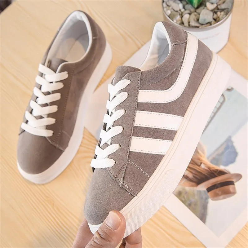 

Women's Casual Shoes Striped Lace Up Women's Fashion Sneakers Women's Tennis Sneakers Women Shoes zapatillas mujer S0626