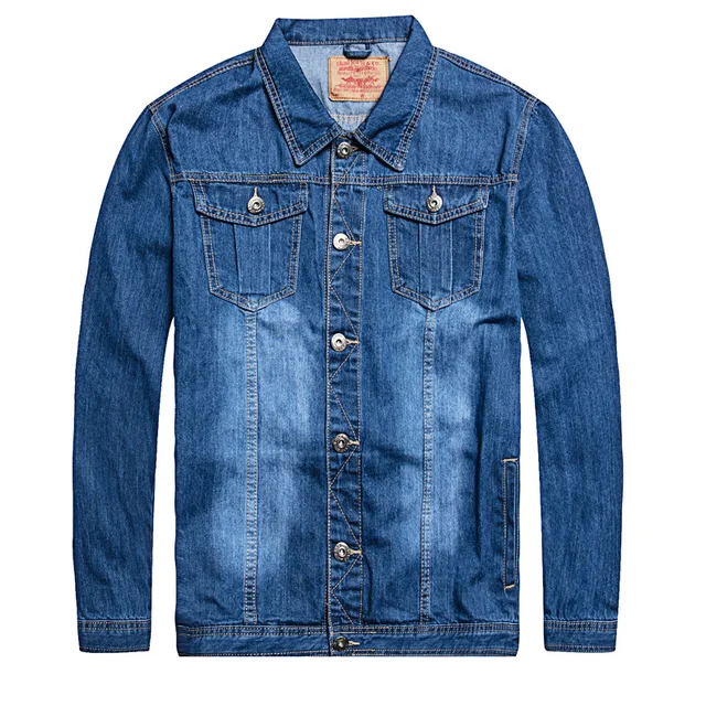$US $26.11  2019 Denim Jacket Men Oversized 6xl 7XL Fashion Design Spring Large Size Clothing Casual Coat Male 
