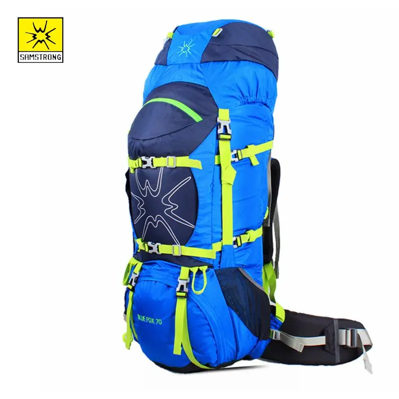 

SAMSTRONG 70L Hiking Backpacks Large Capacity Camping Hiking Backpack Waterproof Outdoor Professional Mountaineering Bags