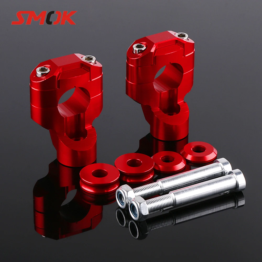 SMOK Universal Motorcycle Accessories CNC Aluminum Alloy 28MM Handlebar Handle Bar Clamps Riser For Kawasaki Z800 | Автомобили и