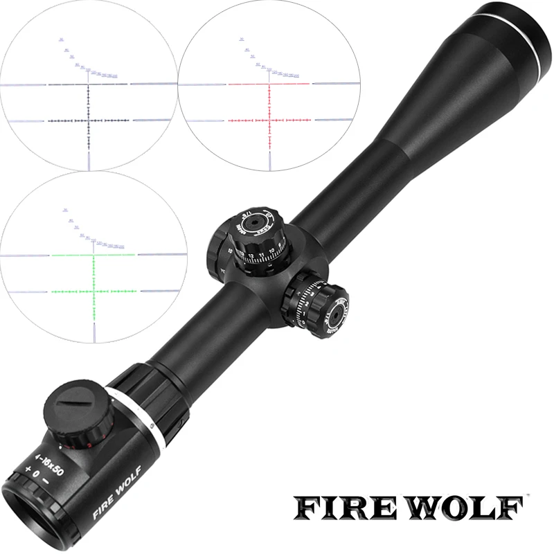 

FIRE WOLF 4-16X50SF Optics Riflescope Side Parallax Tactical Hunting Scopes Rifle Scope Mounts For Airsoft Sniper Rifle