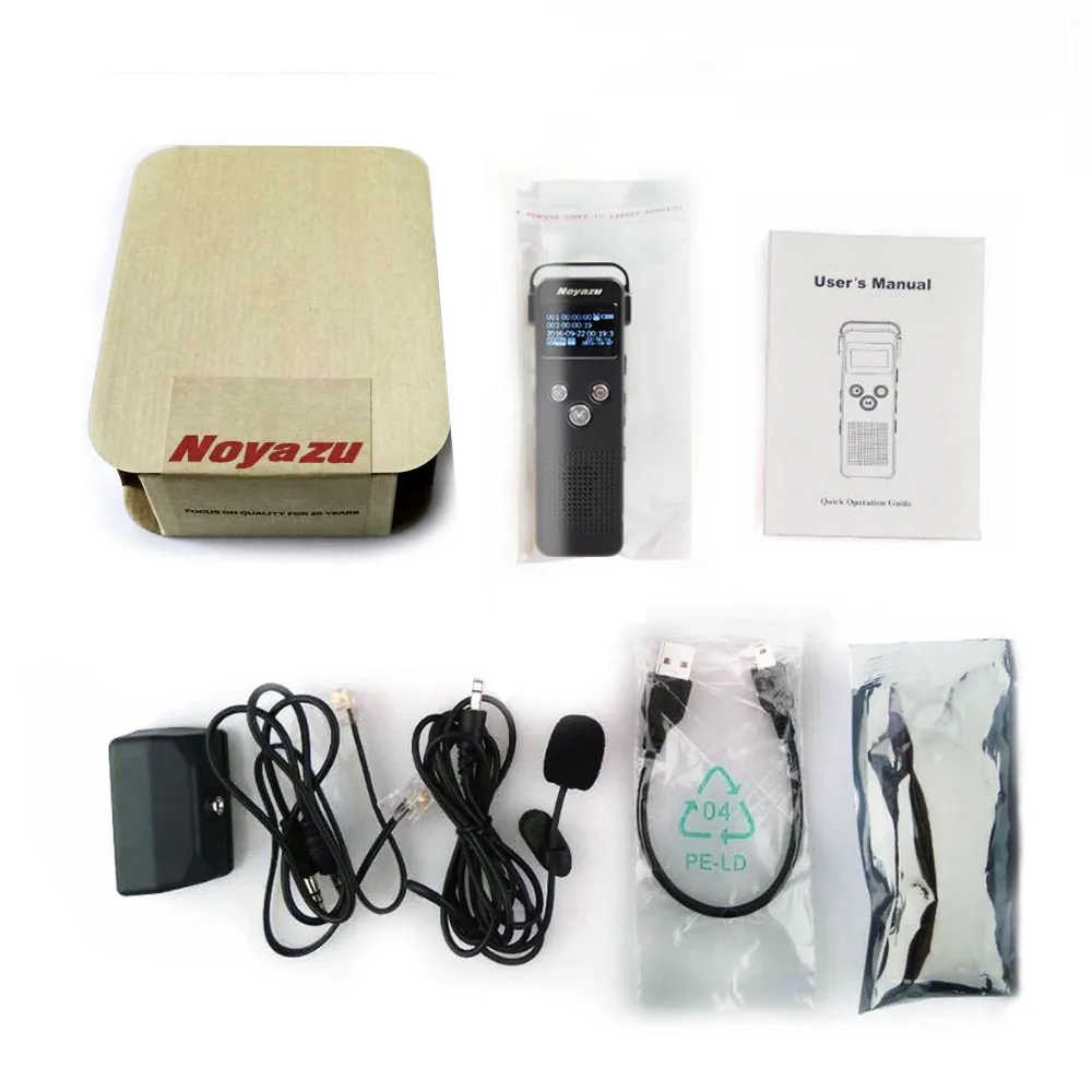 NOYAZU A20 8G цифровой Аудио Диктофон Mp3 плеер Голосовой активированный Микрофон
