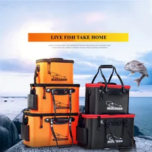 Портативная Рыболовная Сумка из ЭВА, складная рыболовная ведро, коробка для живой рыбы, контейнер для воды для кемпинга, емкость для раковины, снасти, сумка для хранения