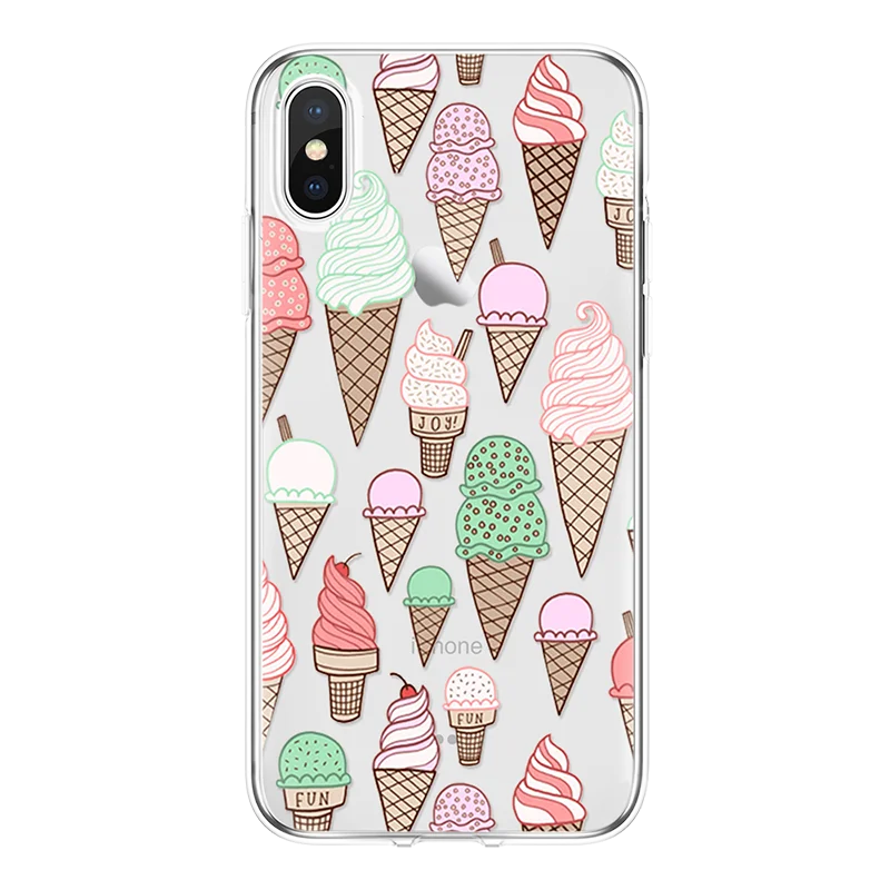 Чехол для Телефона iPhone 6s чехол из ТПУ X 4 4S 5 5S SE 2020 5C 6 7 8 Plus 12 11 Pro XR XS Max 7plus Funda|Бамперы|