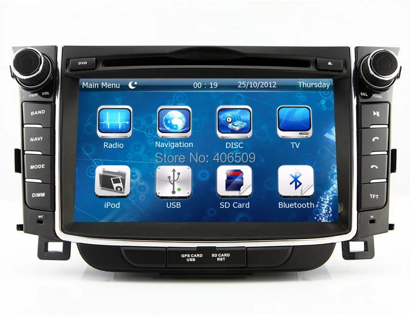 Flash Deal In Dash Car DVD Player GPS Navigation for Hyundai i30 / Elantra GT with Navigator Bluetooth Radio Stereo USB SD AUX Audio 0