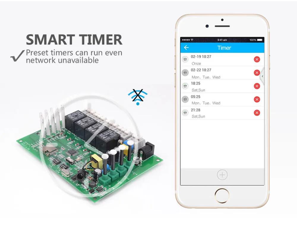 Sonoff 4CH Pro умный дом RF Wifi светильник переключатель 4 банды 3 режима работы инчинг Блокировка самоблокирующийся Wifi переключатель работа с Alexa